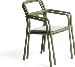 Tuinstoelen-Kave Home Linosa Tuinstoel Groen, Beige