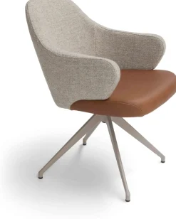 Design Stoelen-Bree's New World Linq Armstoel Grijs