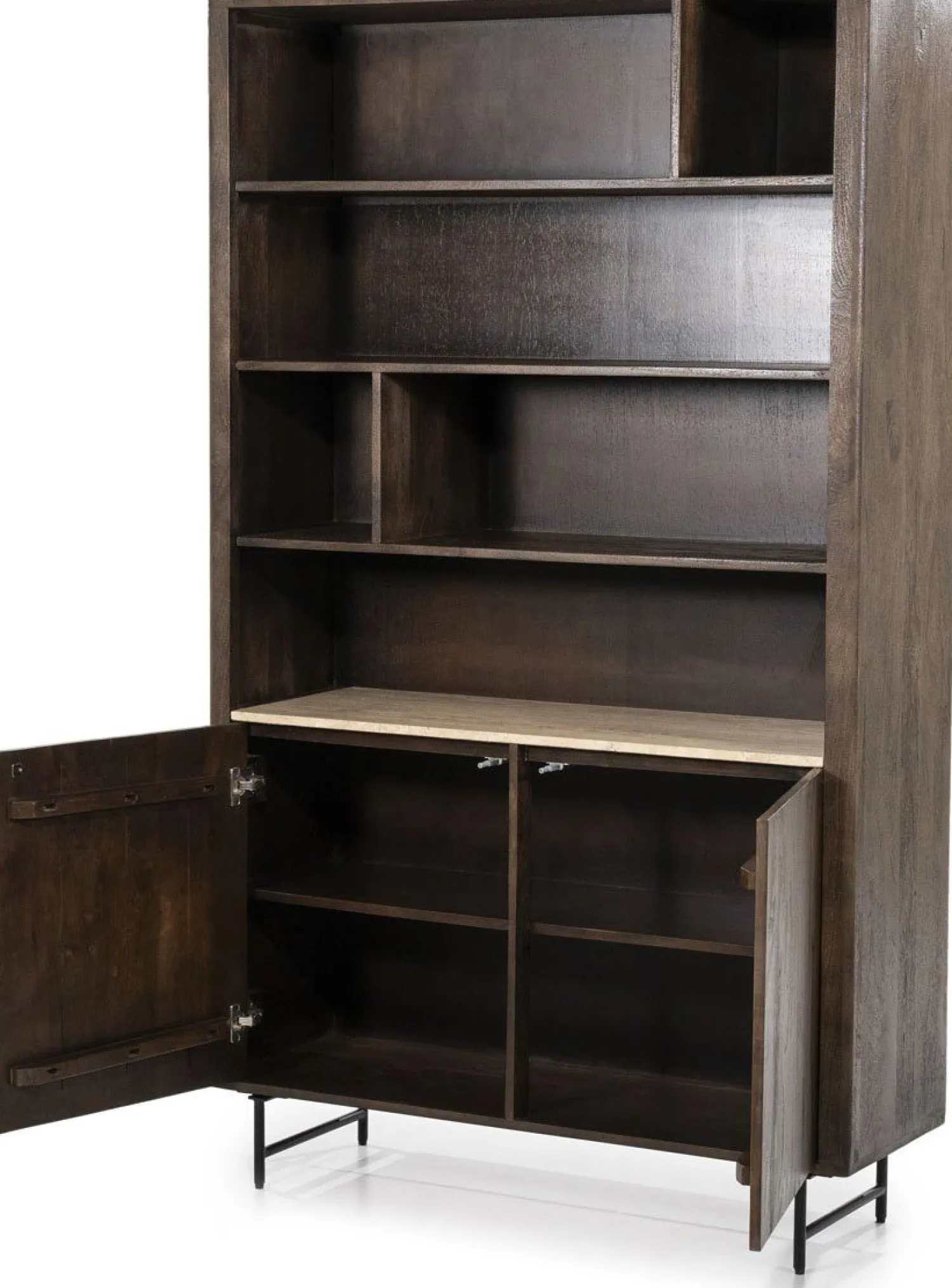 Boekenkasten-Eleonora Lio Boekenkast Bruin