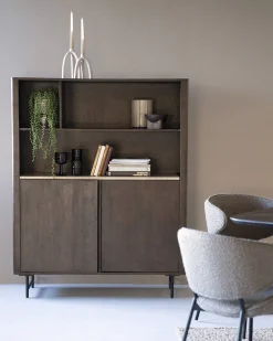 Boekenkasten-Eleonora Lio Boekenkast Bruin