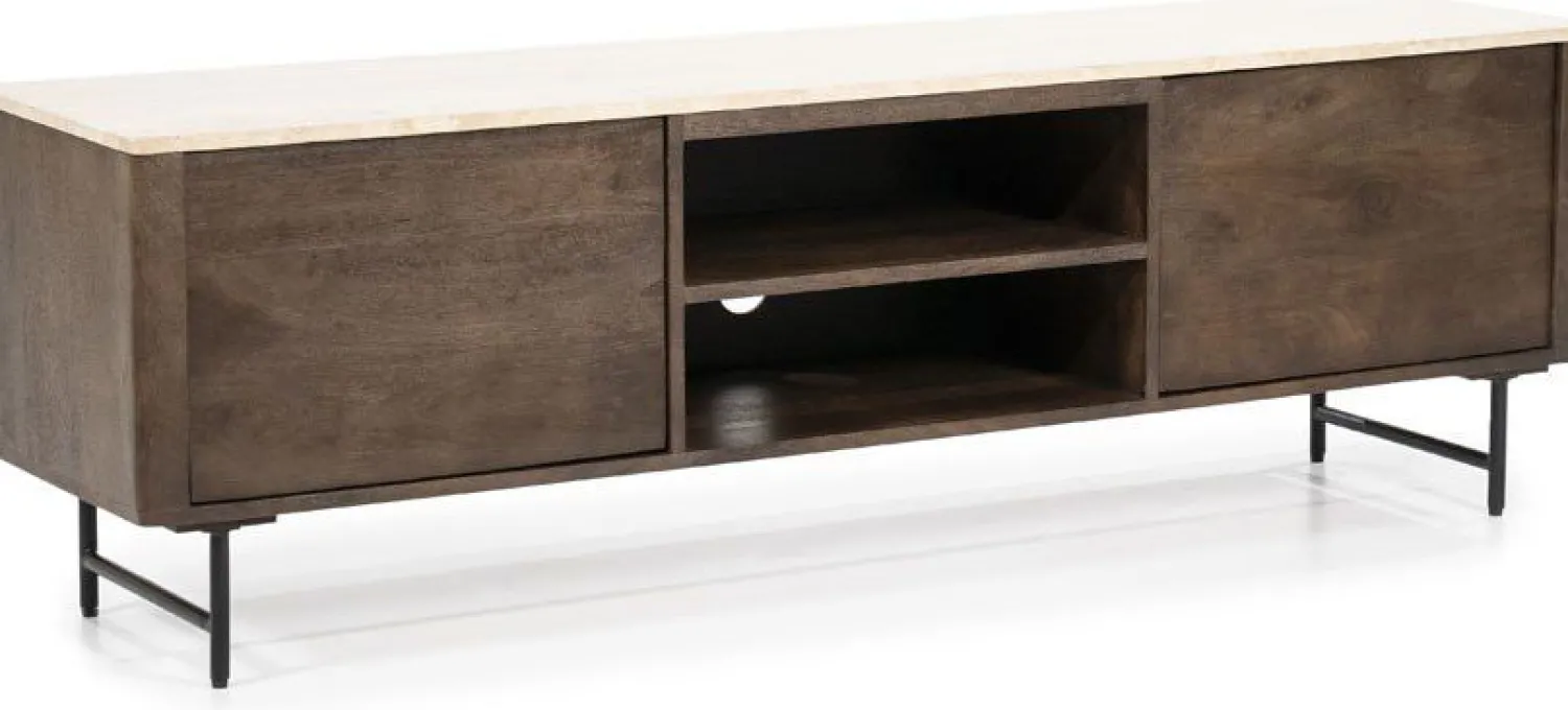 Tv-Meubels-Eleonora Lio TV-meubel Bruin