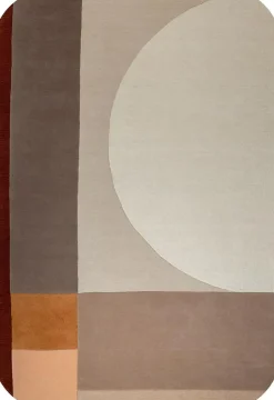 Vloerkleden|Wollen Vloerkleden-Brinker Carpets Lio Vloerkleed Bruin, Terracotta
