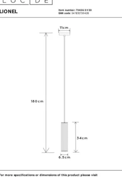Moderne Hanglampen|Moderne Hanglampen-Lucide Lionel Hanglamp Zwart