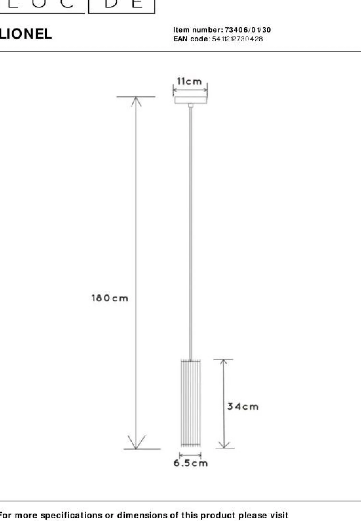 Moderne Hanglampen|Moderne Hanglampen-Lucide Lionel Hanglamp Zwart