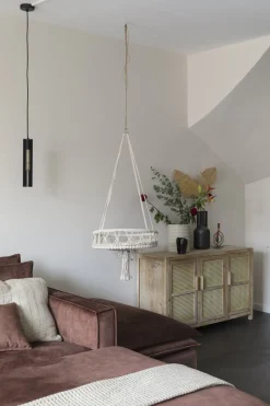 Moderne Hanglampen|Moderne Hanglampen-Lucide Lionel Hanglamp Zwart