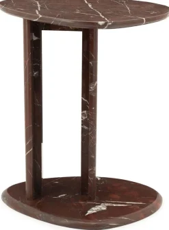 Marmeren Bijzettafels-By Boo Lior Bijzettafel Bruin, Wit
