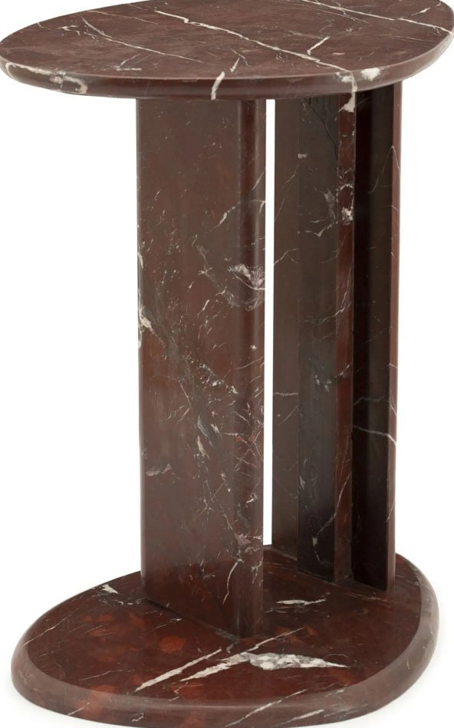 Marmeren Bijzettafels-By Boo Lior Bijzettafel Bruin, Wit