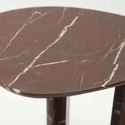 Marmeren Bijzettafels-By Boo Lior Bijzettafel Bruin, Wit