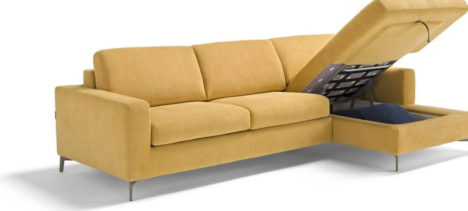 Slaapbanken|Slaapbanken-Eijerkamp Collectie Lisbona Slaapbank Geel