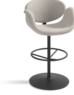 Stoffen Barkrukken|Barkrukken Met Armleuning-Artifort Little Tulip Barstoel Wit
