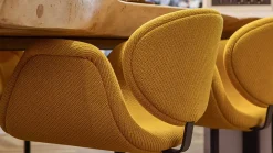 Stoffen Barkrukken|Barkrukken Met Armleuning-Artifort Little Tulip Barstoel Wit