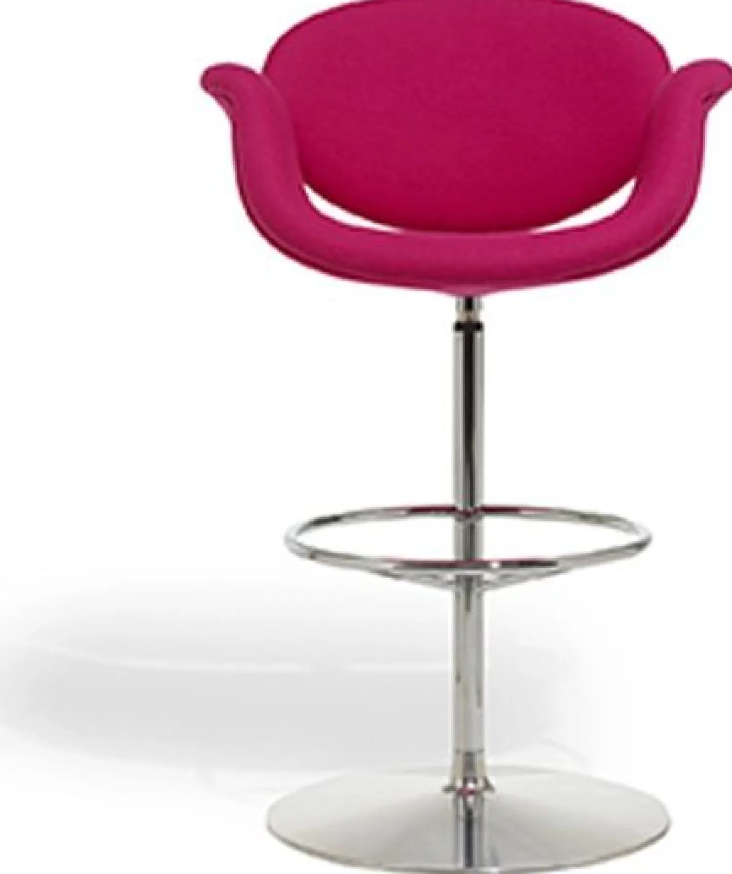 Stoffen Barkrukken|Barkrukken Met Armleuning-Artifort Little Tulip Barstoel Wit