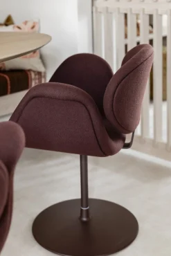 Design Stoelen|Eetkamerstoelen Met Armleuning-Artifort Little Tulip Eetkamerstoel Oranje