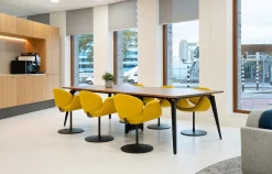 Design Stoelen|Eetkamerstoelen Met Armleuning-Artifort Little Tulip Eetkamerstoel Oranje