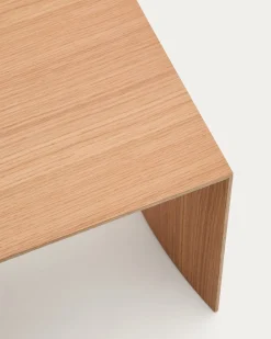 Houten Bijzettafels-Kave Home Litto Bijzettafel Lichtbruin