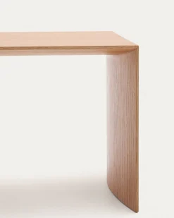 Houten Bijzettafels-Kave Home Litto Bijzettafel Lichtbruin