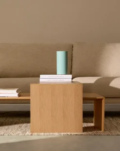 Houten Bijzettafels-Kave Home Litto Bijzettafel Lichtbruin