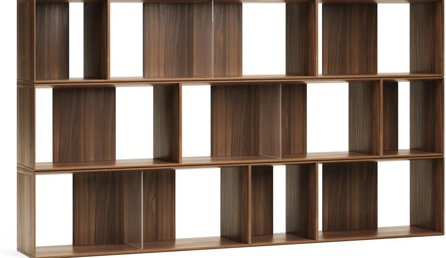 Vakkenkasten|Vakkenkasten-Kave Home Litto Modulaire kast Donkerbruin
