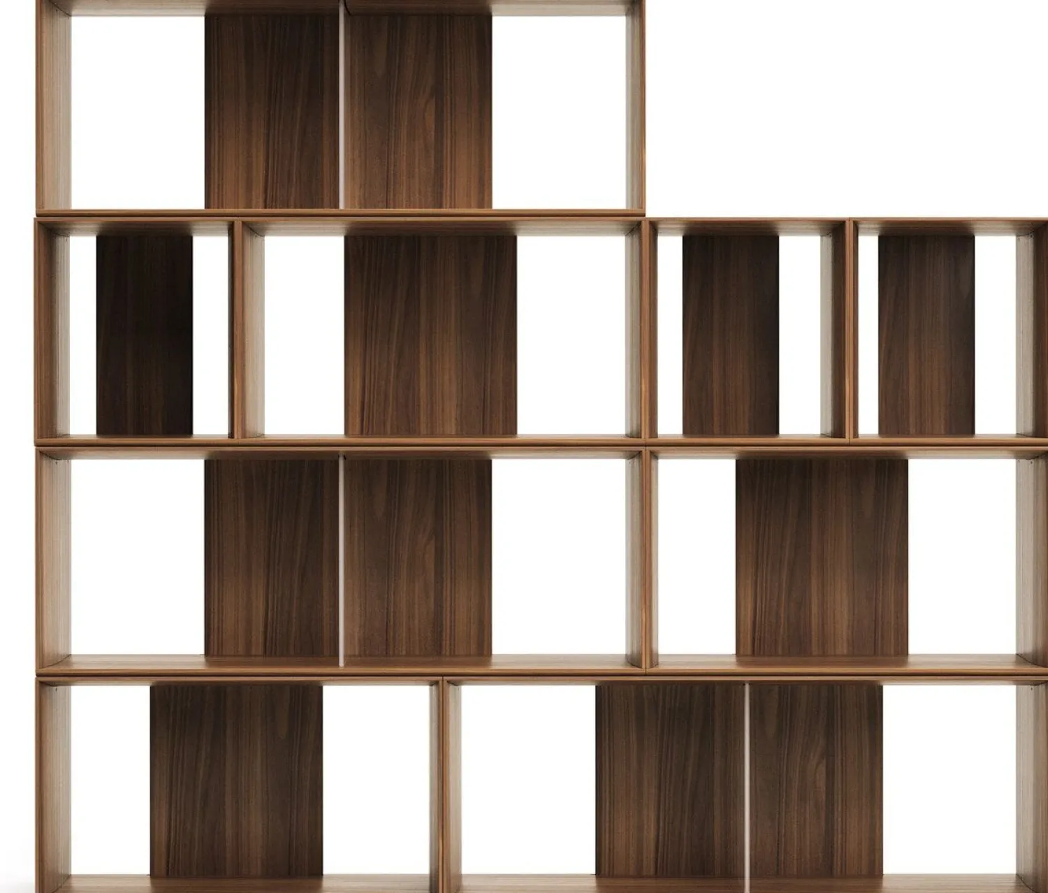 Vakkenkasten|Vakkenkasten-Kave Home Litto Modulaire kast Donkerbruin