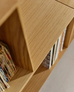 Vakkenkasten|Vakkenkasten-Kave Home Litto Stellingkast Naturel