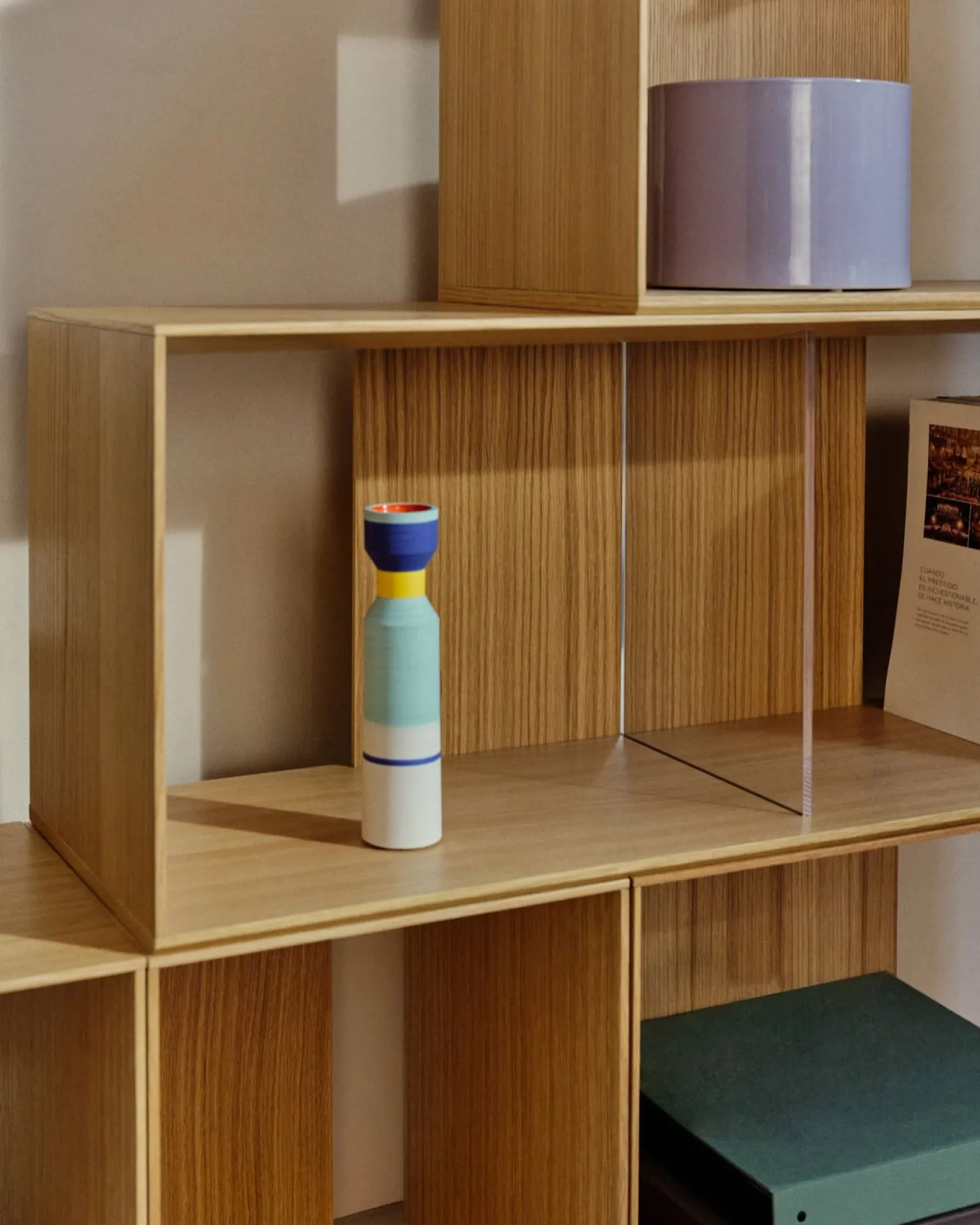 Vakkenkasten|Vakkenkasten-Kave Home Litto Stellingkast Naturel