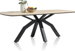 Houten Eettafels-Henders en Hazel Livada 220 Eettafel Naturel Lacquered