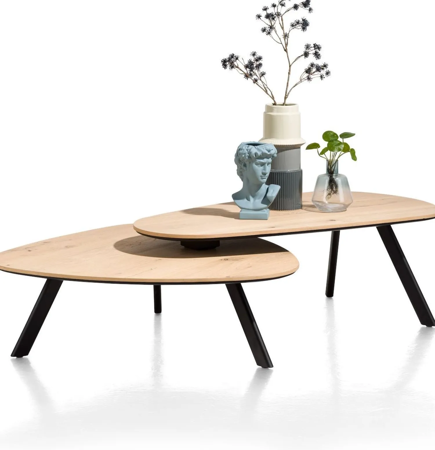Houten Salontafels-Henders en Hazel Livada Salontafelset Natural