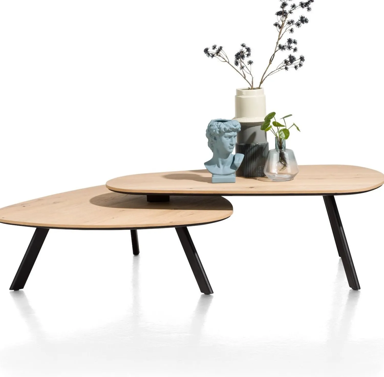 Houten Salontafels-Henders en Hazel Livada Salontafelset Natural