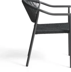 Tuinstoelen-Kave Home Livadia Tuinstoel Grafiet
