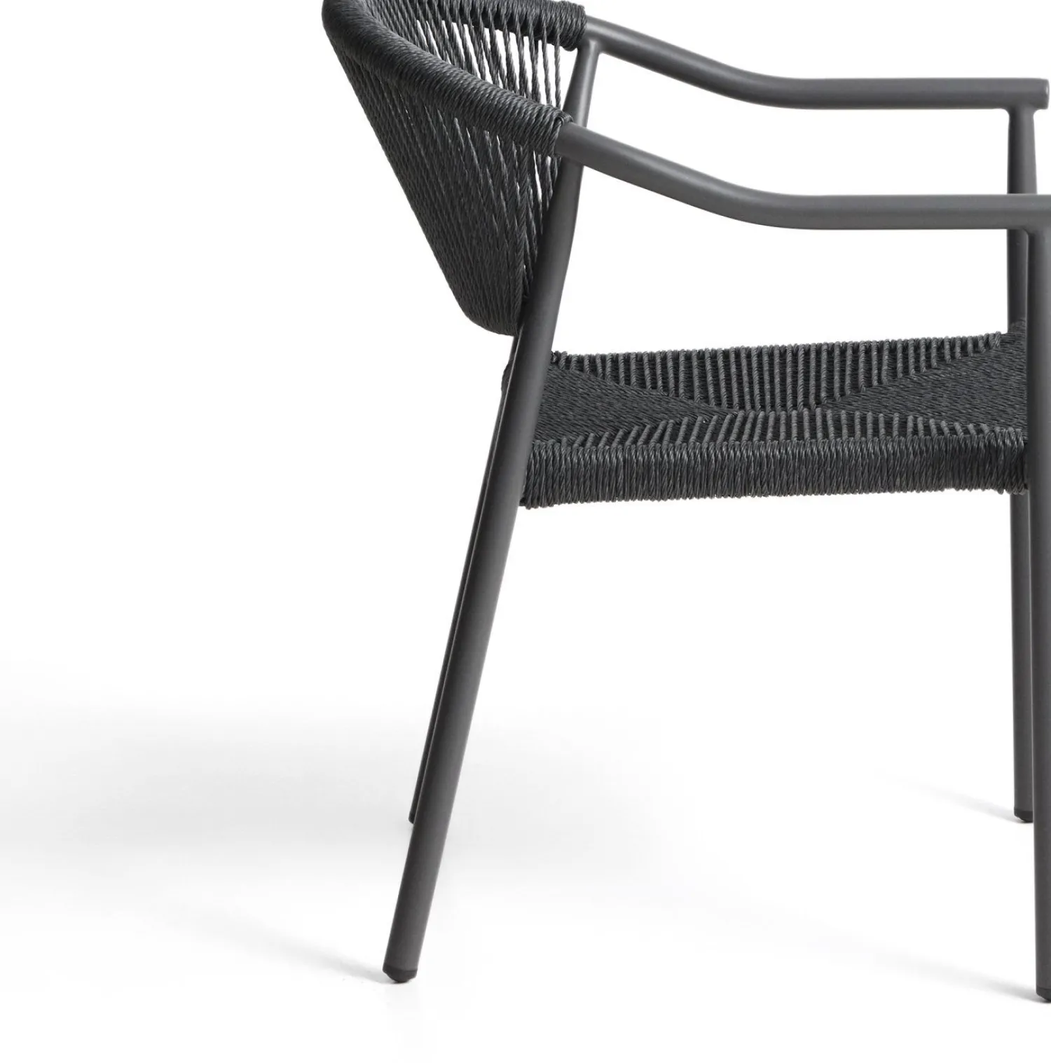 Tuinstoelen-Kave Home Livadia Tuinstoel Grafiet