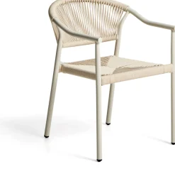Tuinstoelen-Kave Home Livadia Tuinstoel Ecru
