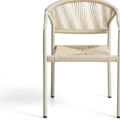 Tuinstoelen-Kave Home Livadia Tuinstoel Ecru