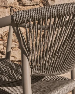 Tuinstoelen-Kave Home Livadia Tuinstoel Taupe