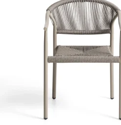 Tuinstoelen-Kave Home Livadia Tuinstoel Taupe