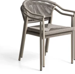 Tuinstoelen-Kave Home Livadia Tuinstoel Taupe
