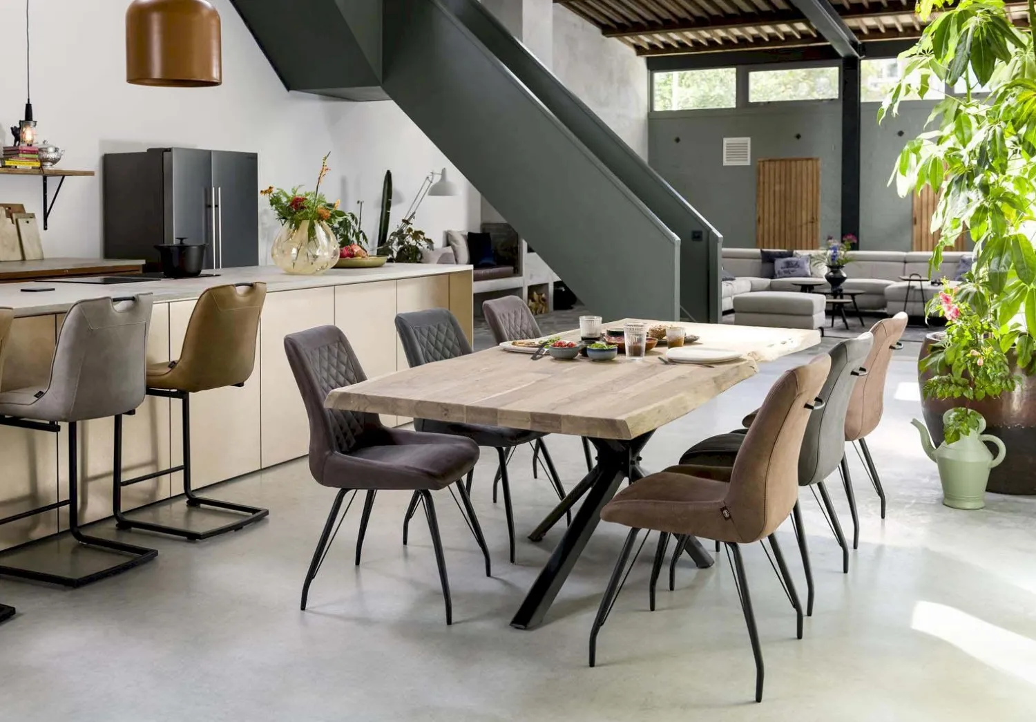 Houten Eettafels-Henders en Hazel Living Eettafel Naturel