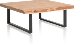 Houten Salontafels|Vierkante Salontafels-Henders en Hazel Living Salontafel Naturel