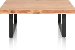 Houten Salontafels|Vierkante Salontafels-Henders en Hazel Living Salontafel Naturel