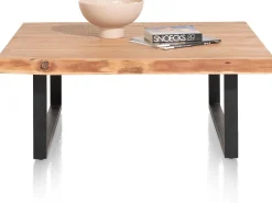 Houten Salontafels|Vierkante Salontafels-Henders en Hazel Living Salontafel Naturel