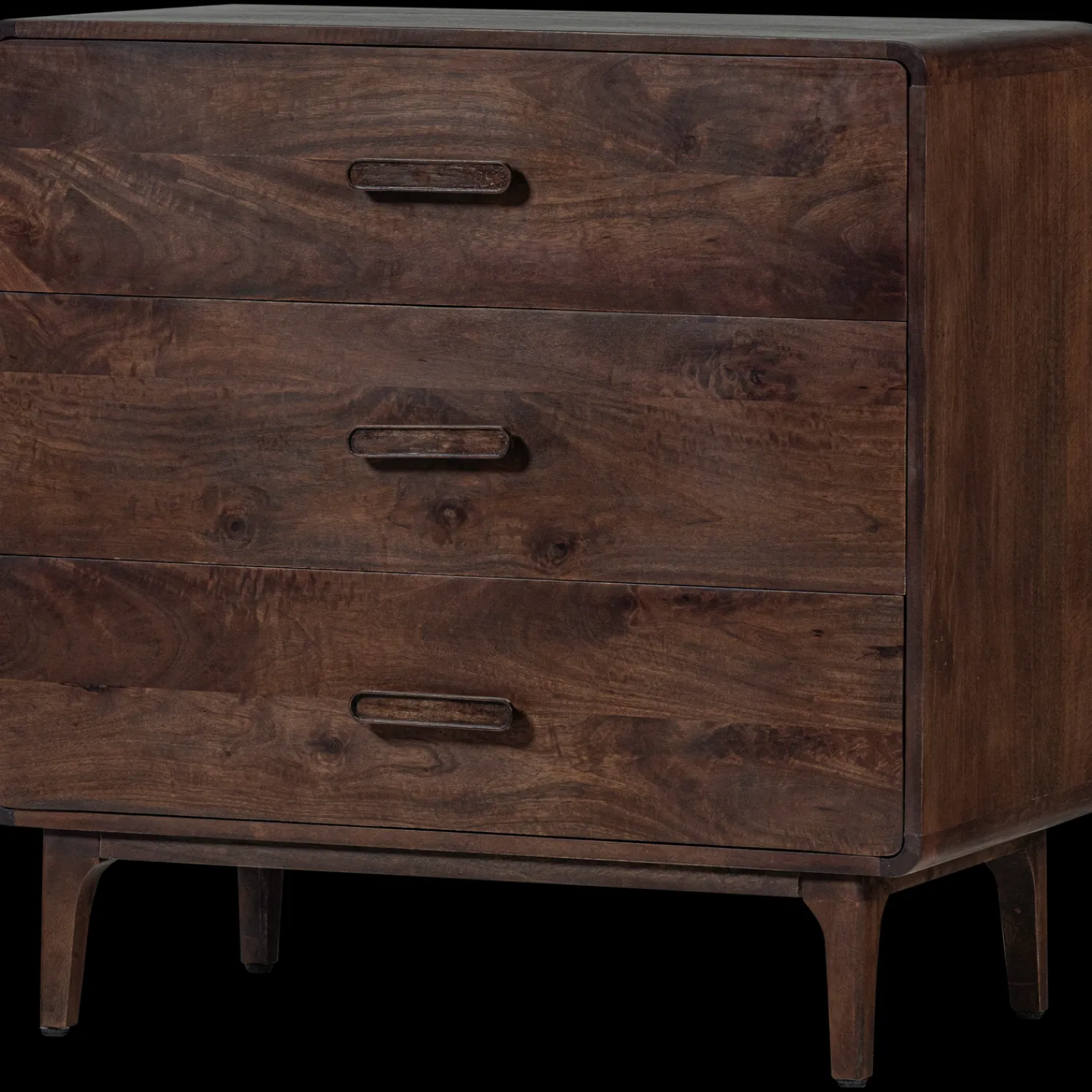 Ladekasten|Ladekasten-WOOOD Liya Ladekast Donkerbruin