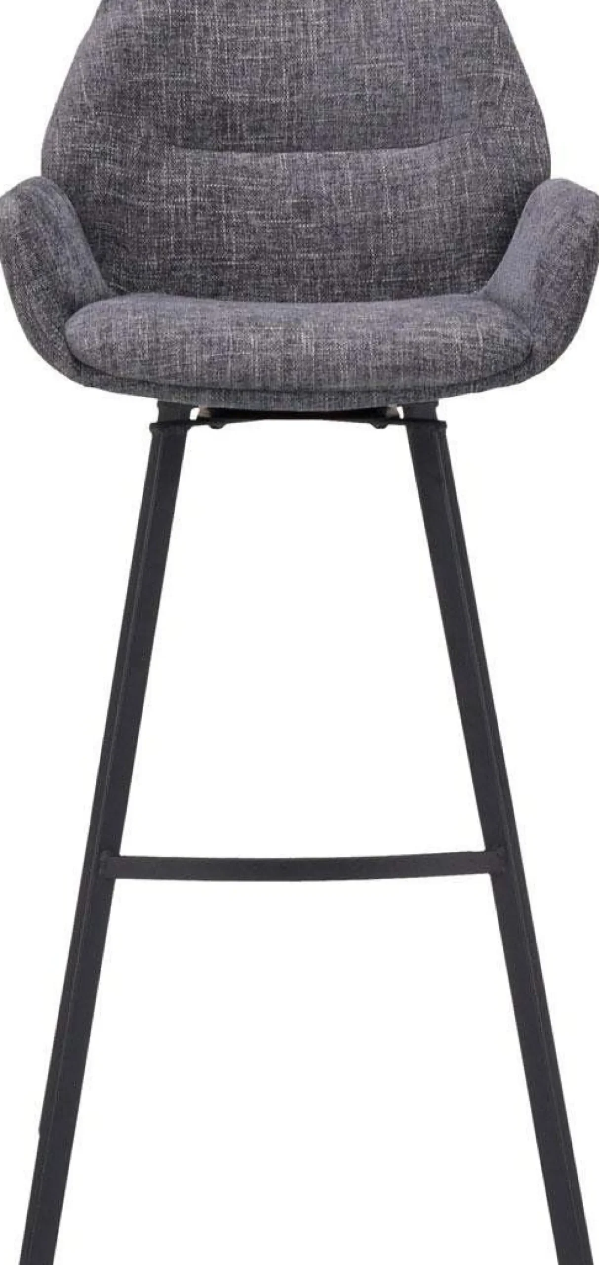 Stoffen Barkrukken|Barkrukken Met Armleuning-Trendhopper Lizz Hoog Barkruk Dark Grey