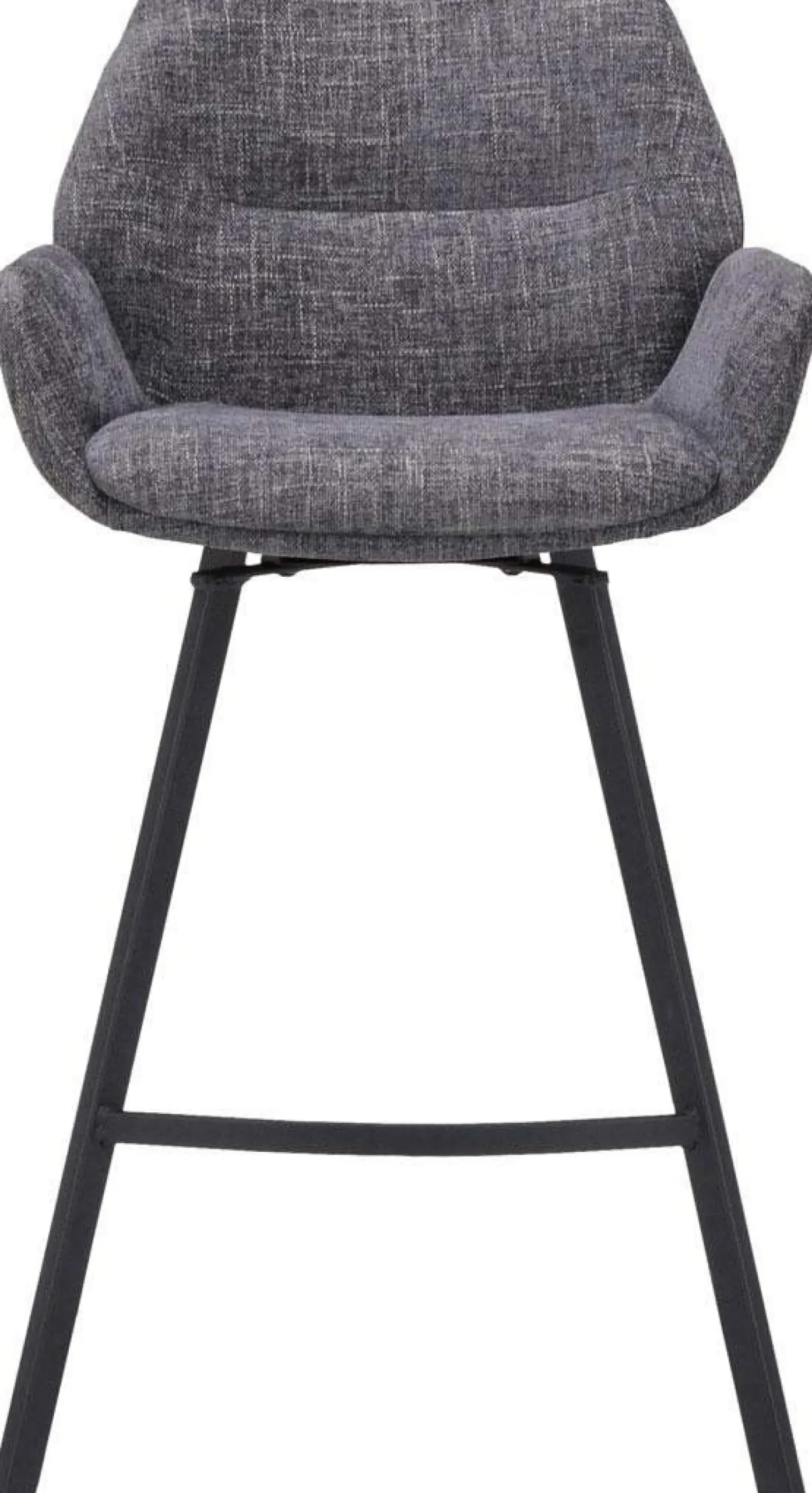 Stoffen Barkrukken|Barkrukken Met Armleuning-Trendhopper Lizz Laag Barkruk Dark Grey