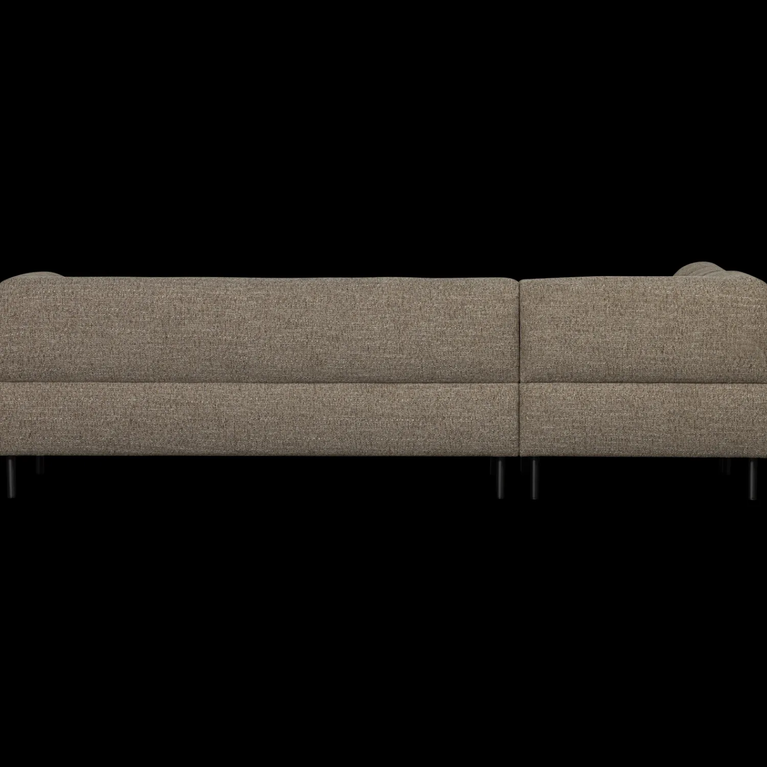 Hoekbanken-WOOOD Lloyd Links Hoekbank Dark Brown Melange