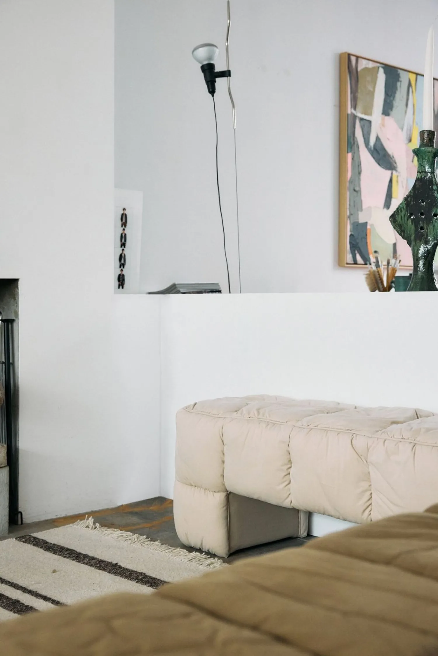 Hockers|Poefs-HKLIVING Lobby Bankje Pebble