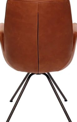 Eetkamerstoelen Met Armleuning-Gealux Lody Eetkamerstoel Cognac