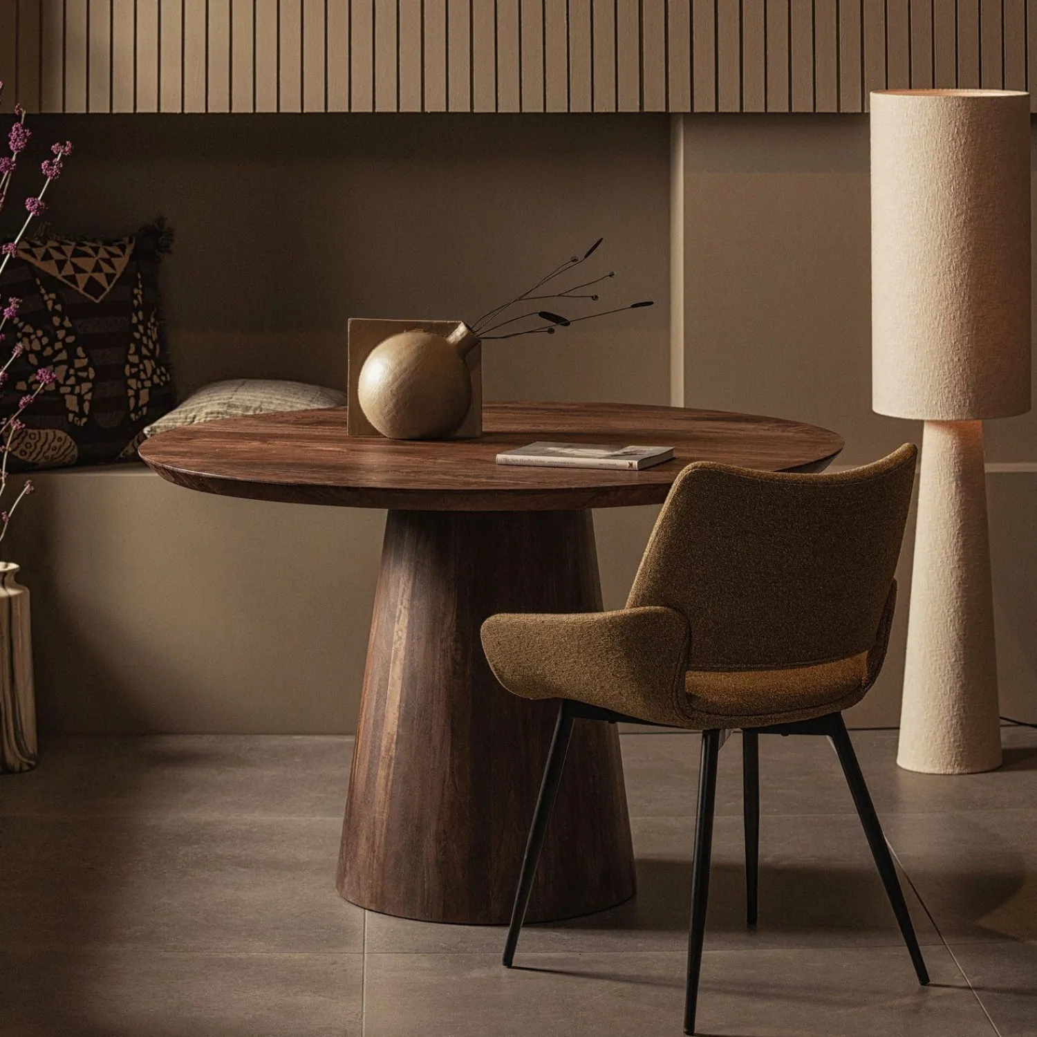 Vloerlampen|Vloerlampen-WOOOD Loft Vloerlamp Naturel