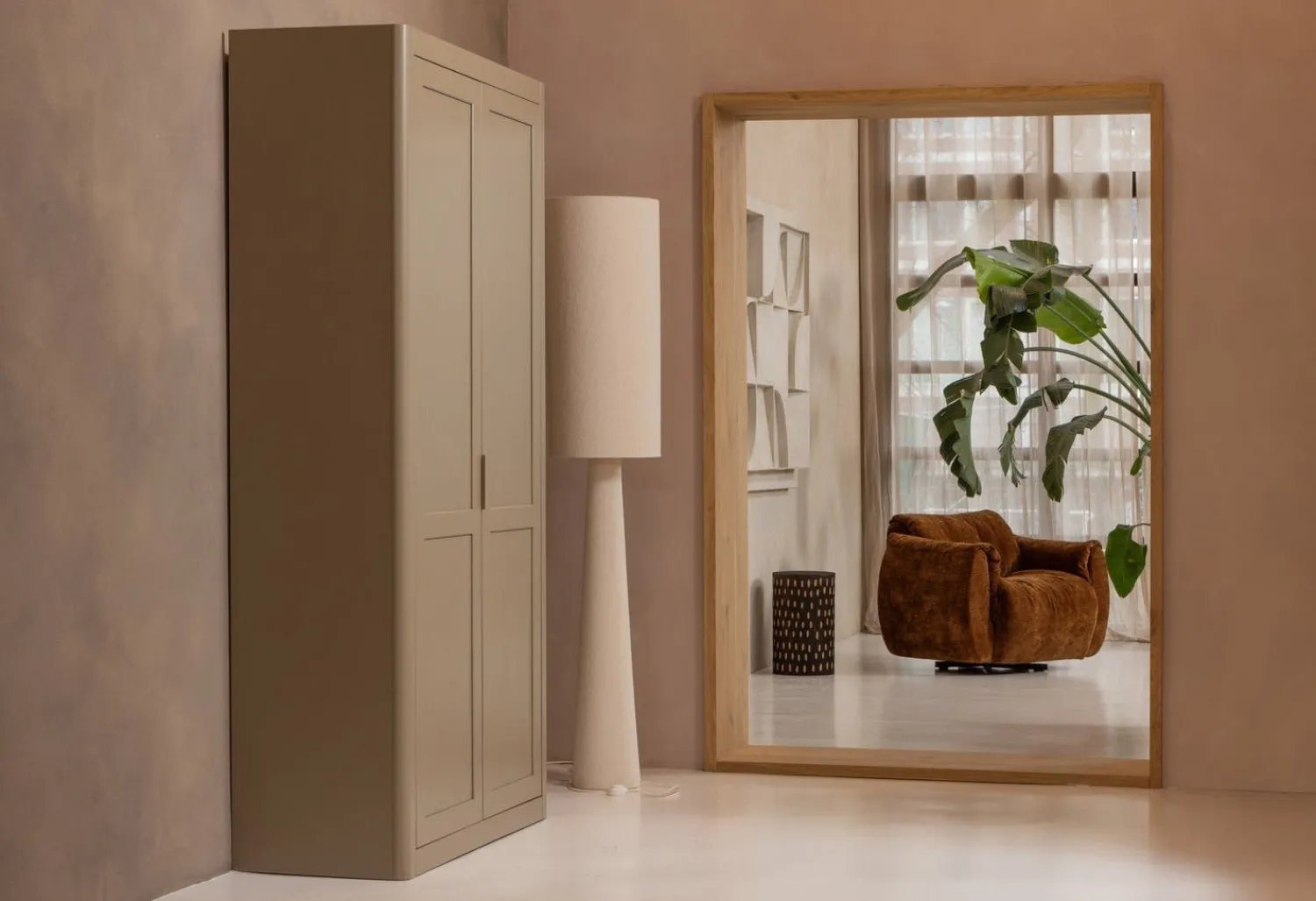 Vloerlampen|Vloerlampen-WOOOD Loft Vloerlamp Natural