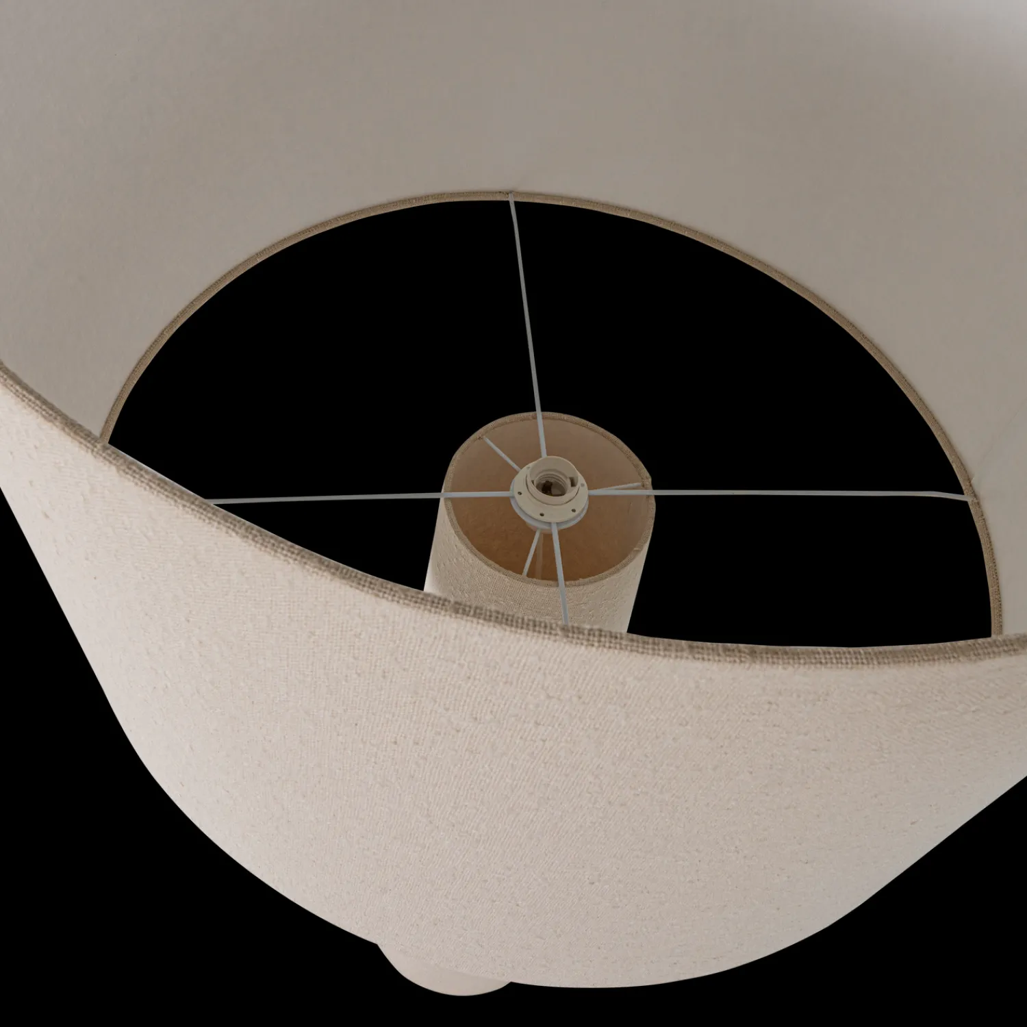 Moderne Vloerlampen|Vloerlampen-WOOOD Loft XXL Vloerlamp Naturel