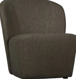 Ronde Fauteuils-vtwonen Lofty Bouclé Fauteuil Bruin