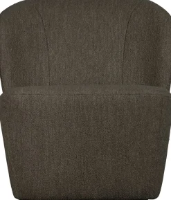 Ronde Fauteuils-vtwonen Lofty Bouclé Fauteuil Bruin